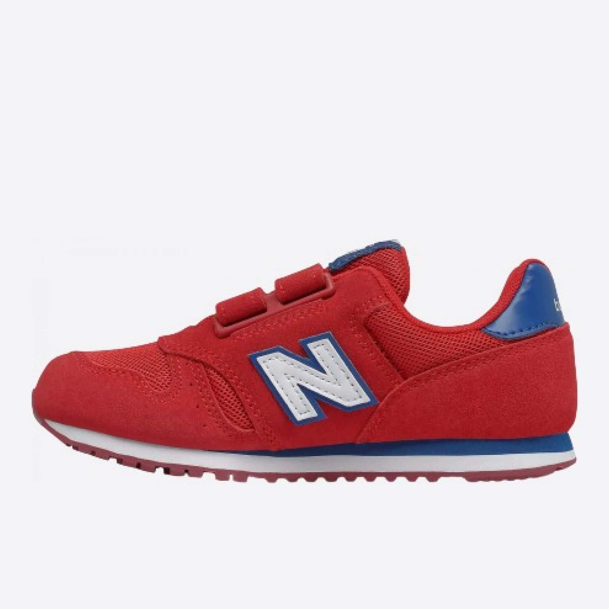 Dětske červené tenisky New Balance YV373SRW ľavá strana