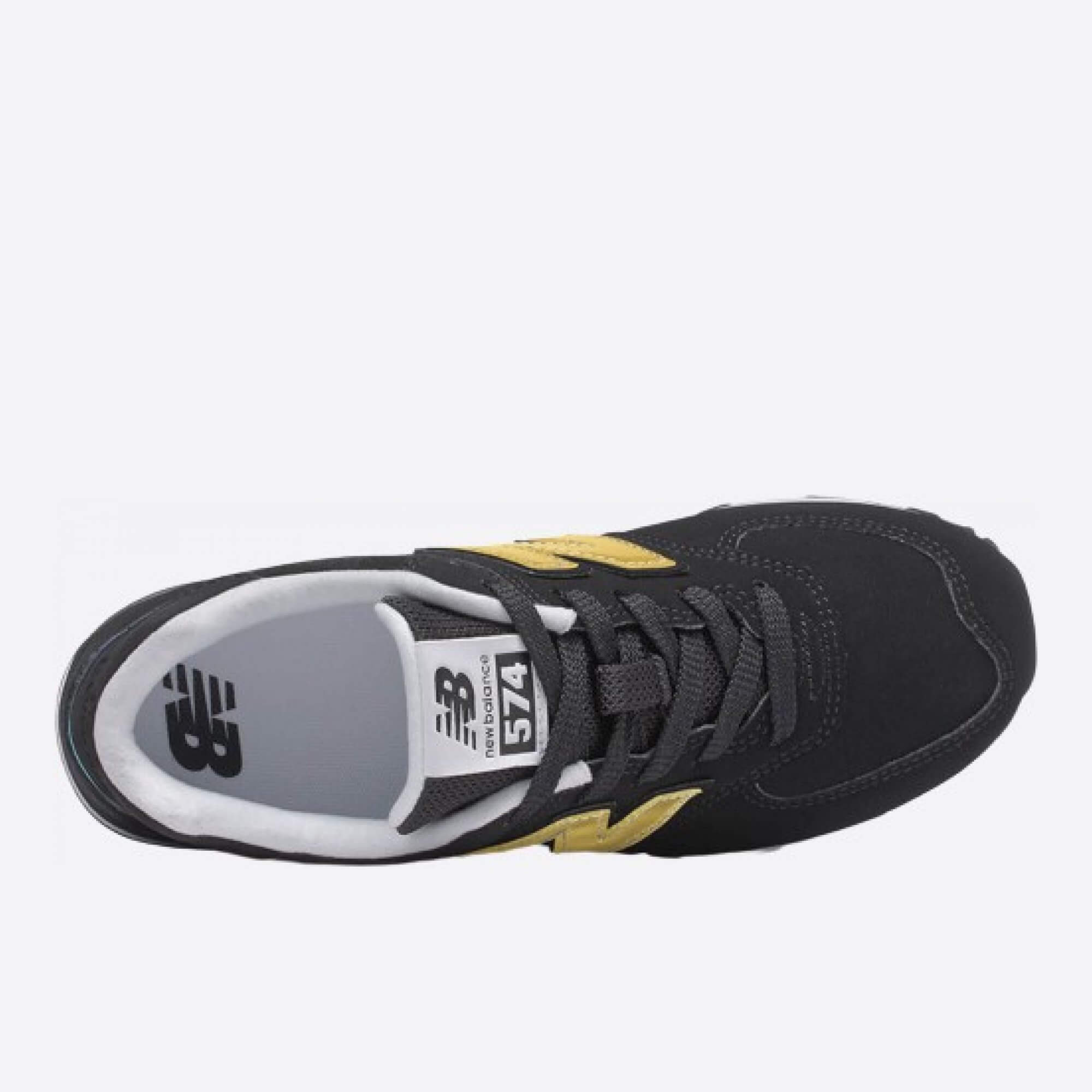 Dětske čierne tenisky New Balance GC574MTK horná strana
