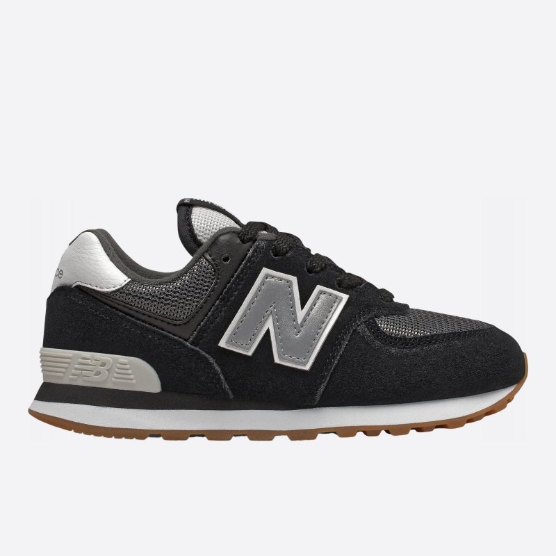 Dětske čierne tenisky New Balance PC574SPT