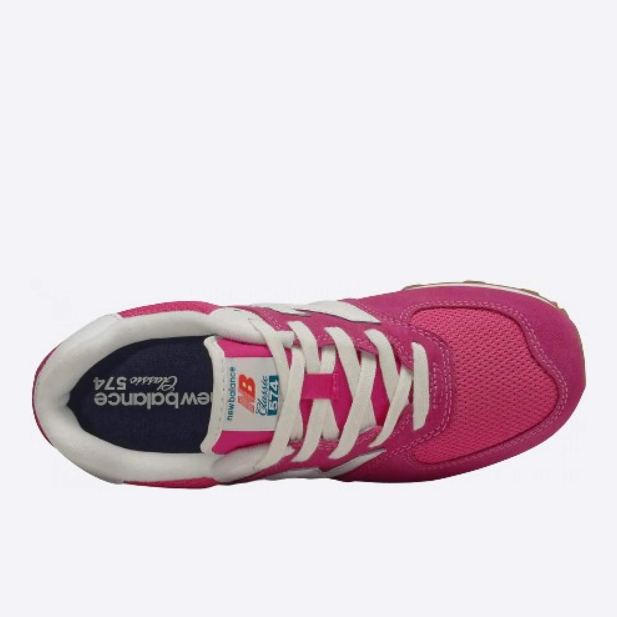 Detské ružové tenisky New Balance GC574HP2 horná strana