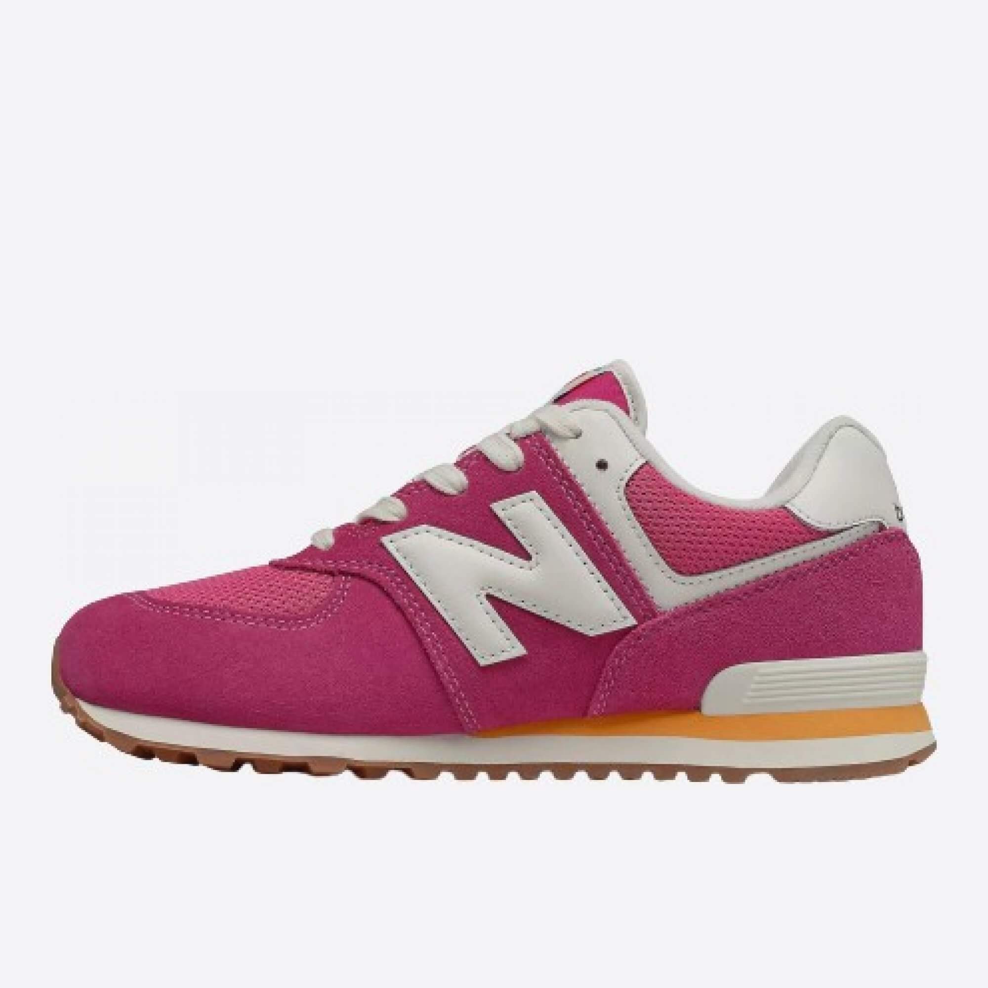 Detské ružové tenisky New Balance GC574HP2 ľavá strana
