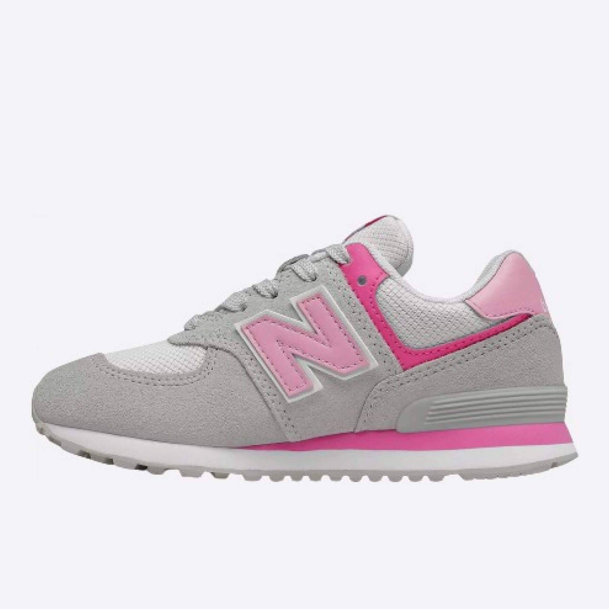 Dětske sivé tenisky New Balance PC574SA2 ľavá strana
