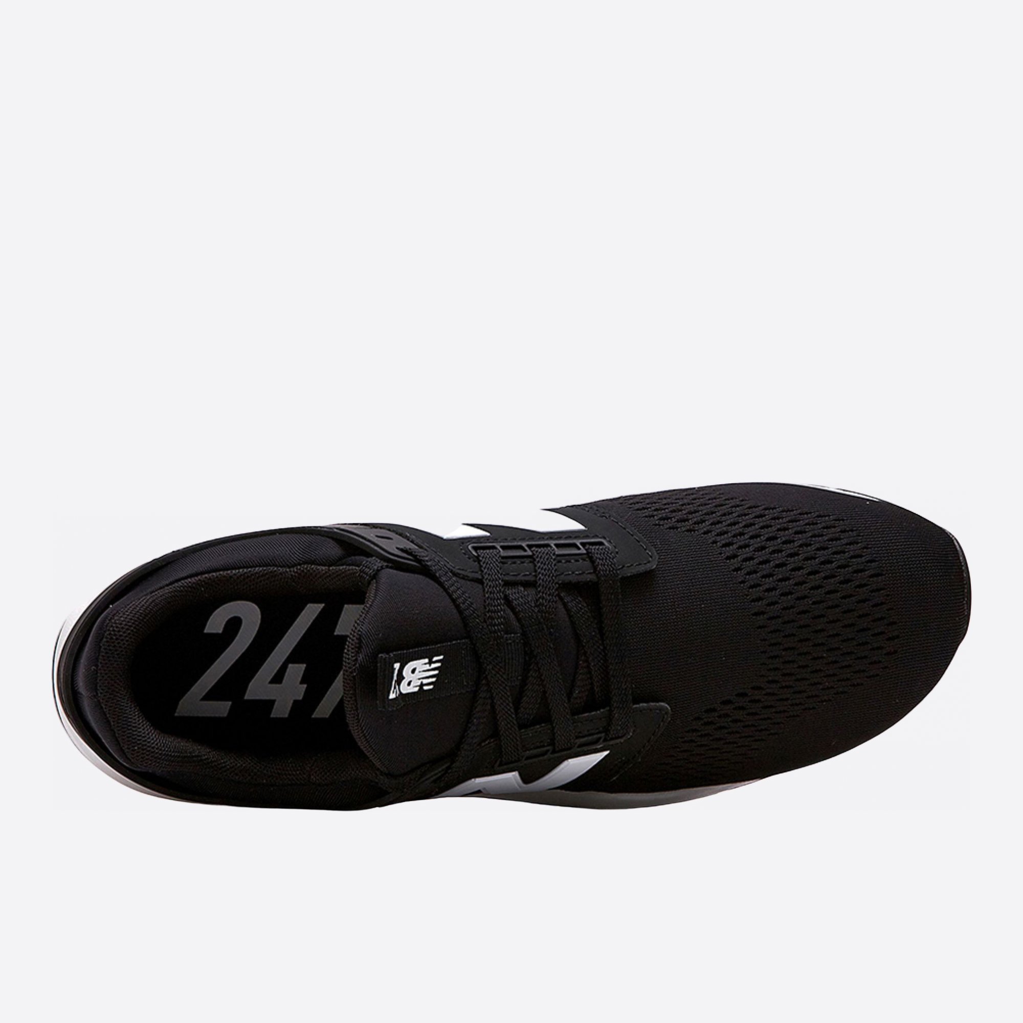 Pánske čiernobiele tenisky New Balance MS247EB horná strana