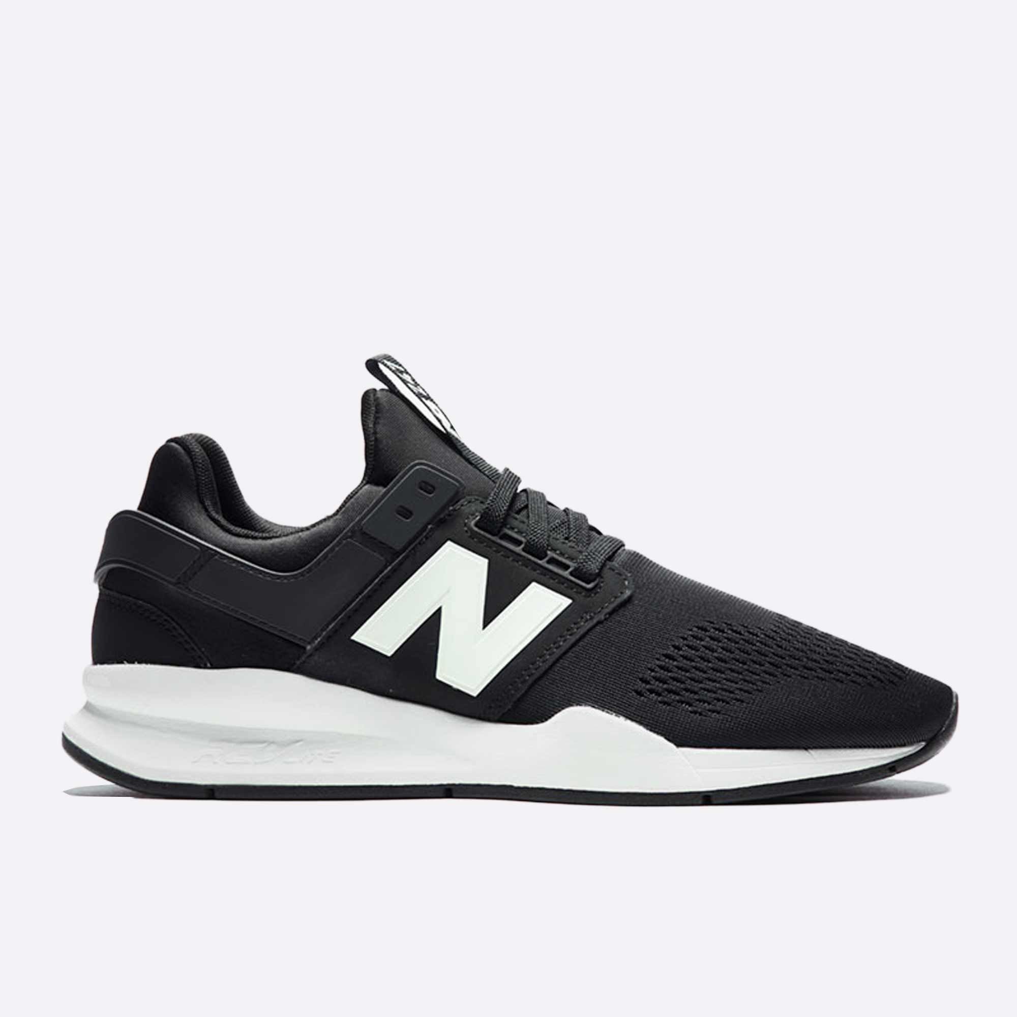 Pánske čiernobiele tenisky New Balance MS247EB pravá strana
