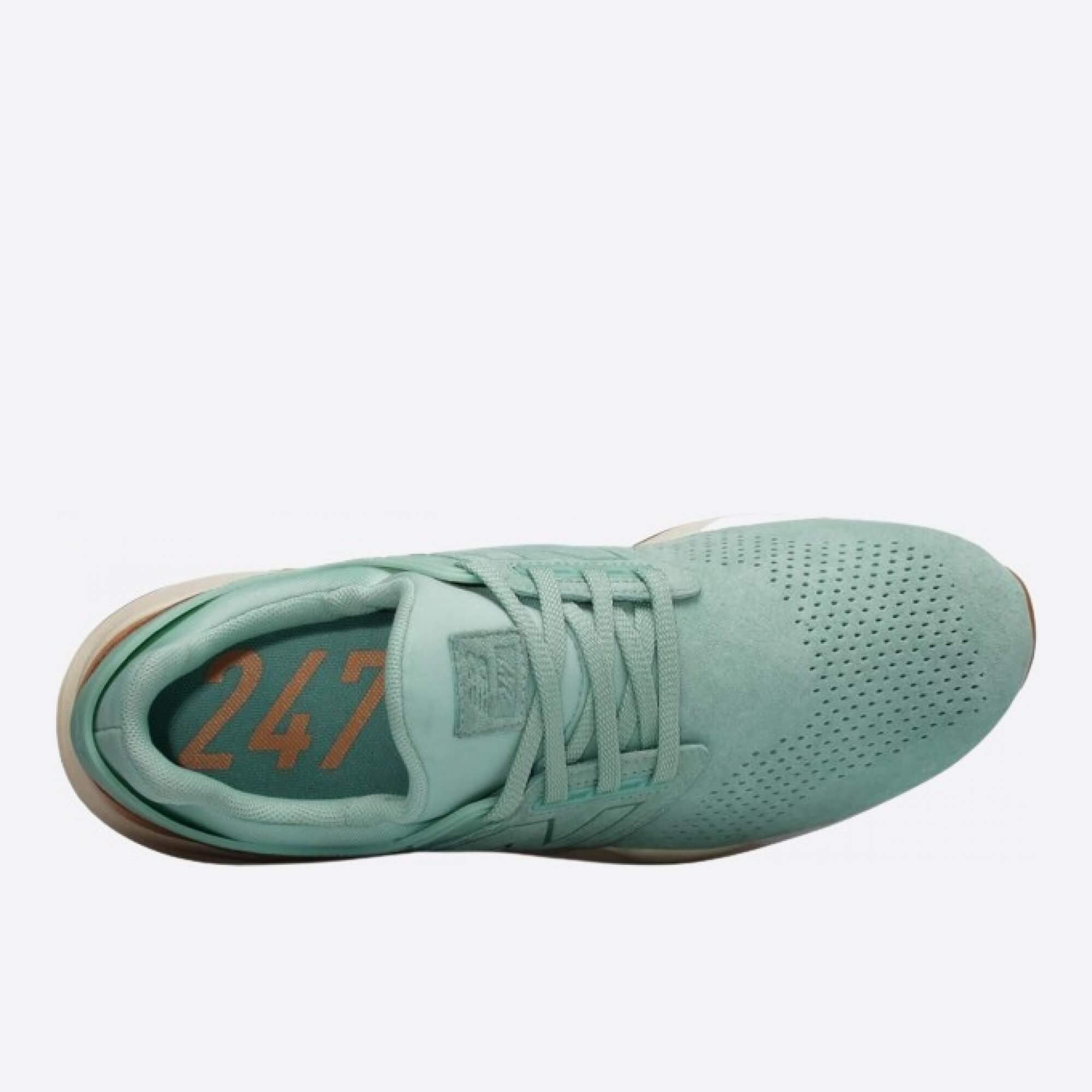 Pánske mentolové tenisky New Balance MS247GM horná strana