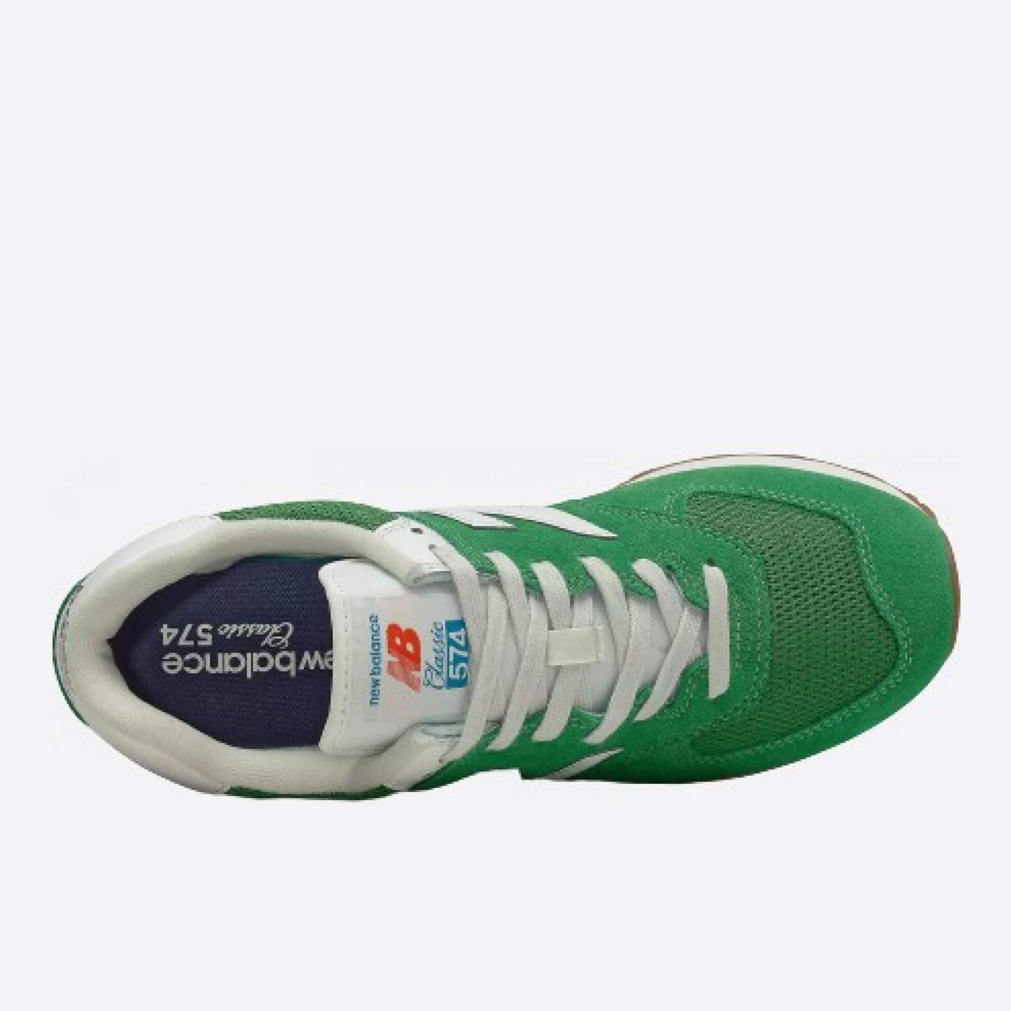 Pánske zelené tenisky New Balance ML574HE2 horná strana