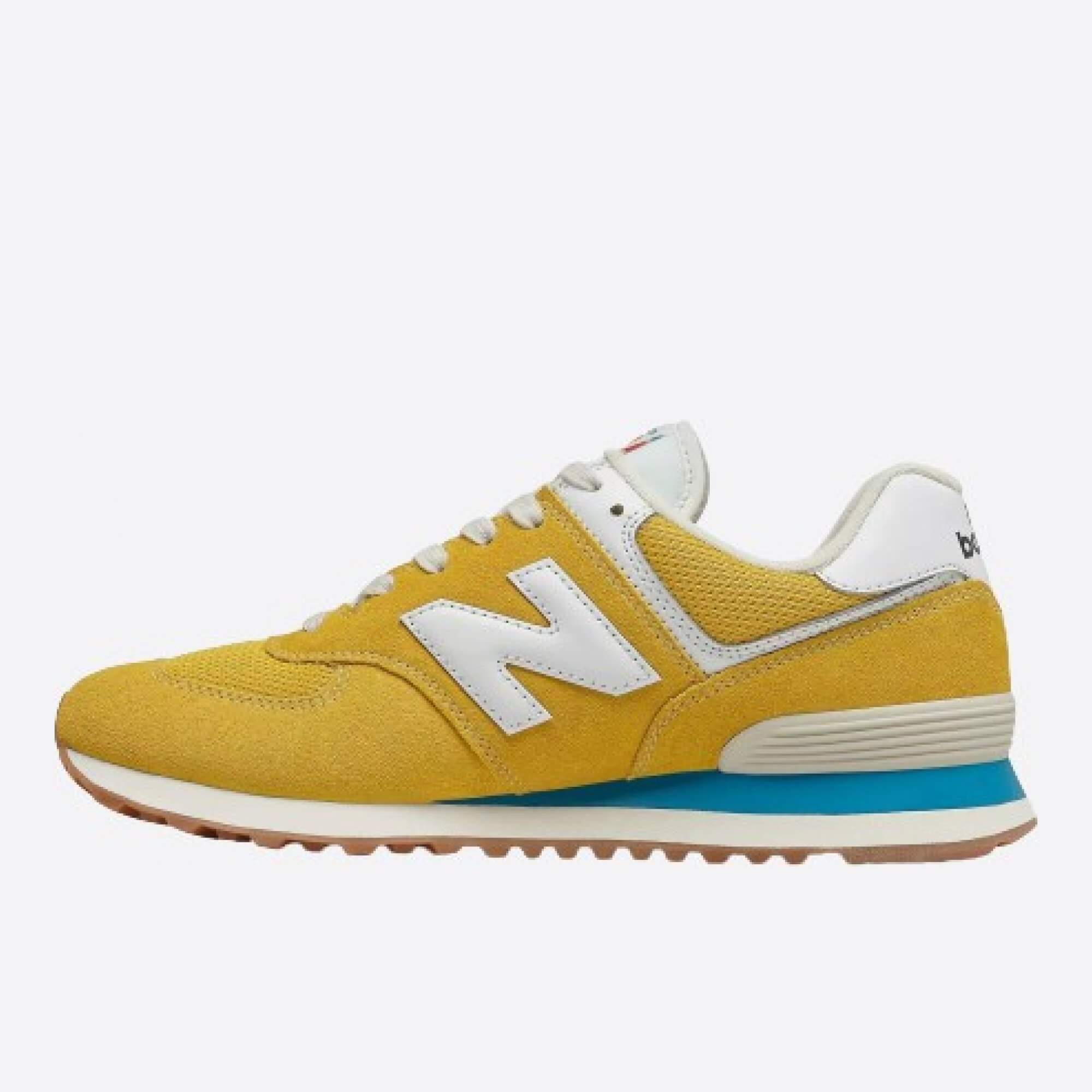 Pánske žlté tenisky New Balance ML574HB2 ľavá strana
