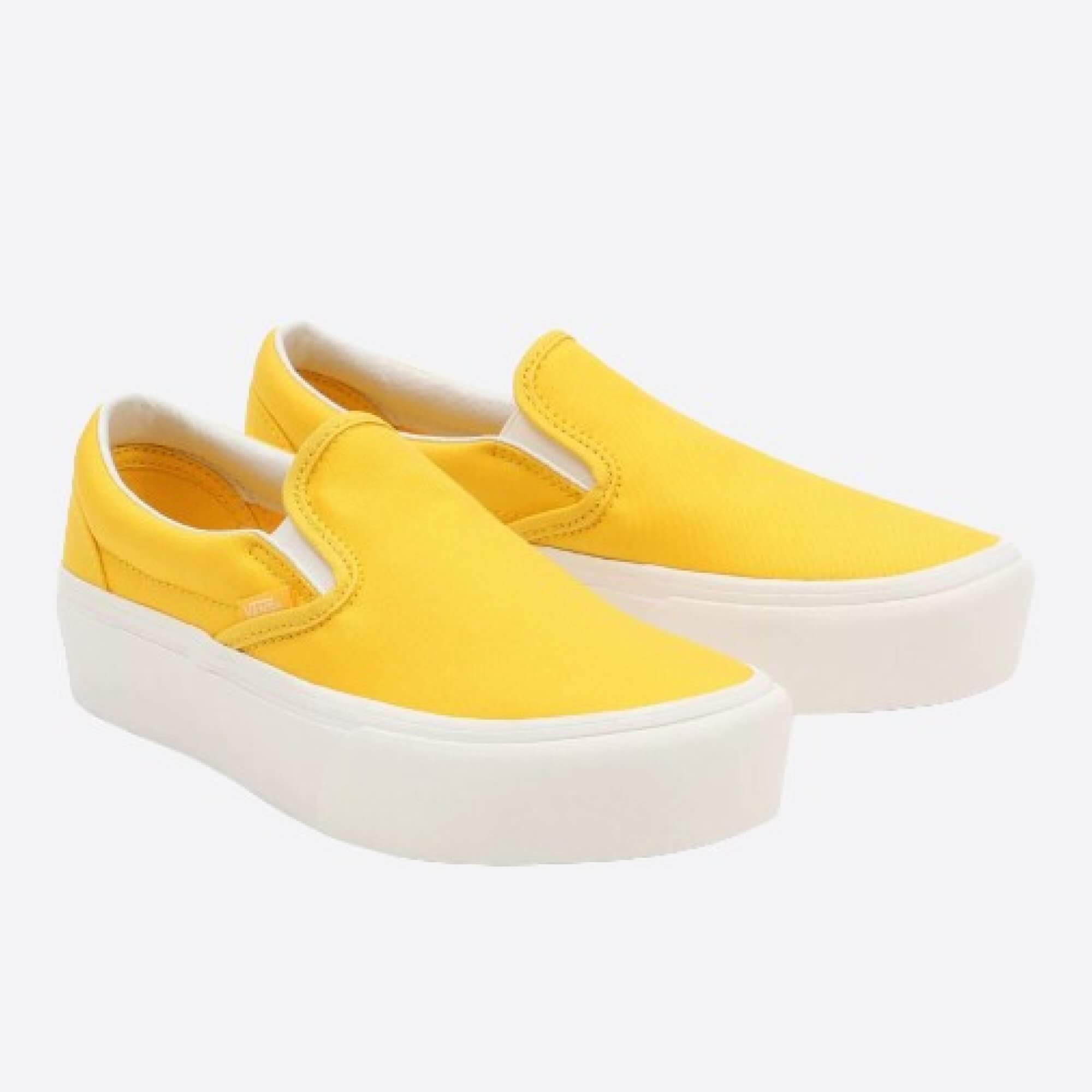 VANS UA CLASSIC SLIP-ON PLATFORM (TWILL) FREESIA/BLANC detail
