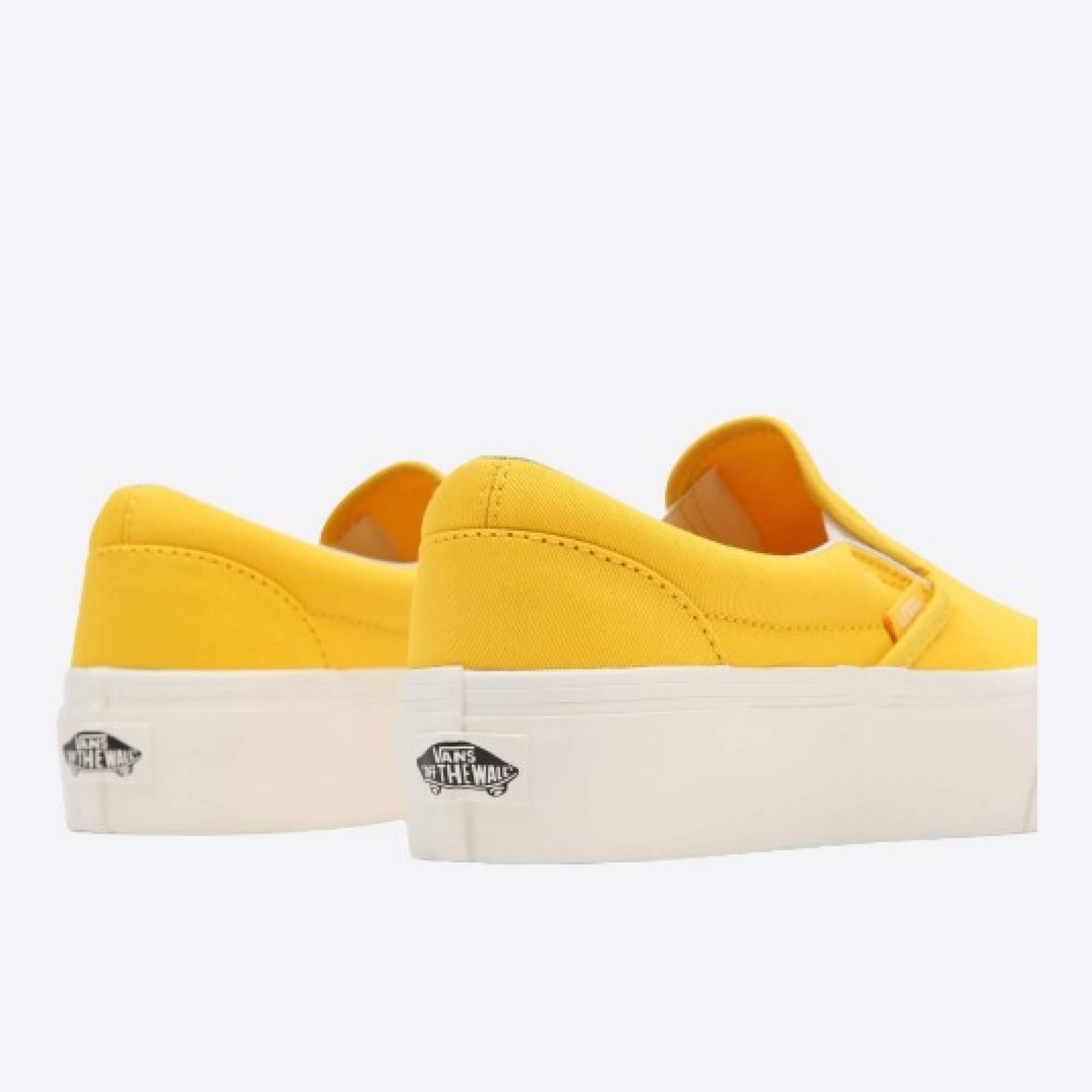 VANS UA CLASSIC SLIP-ON PLATFORM (TWILL) FREESIA/BLANC pata