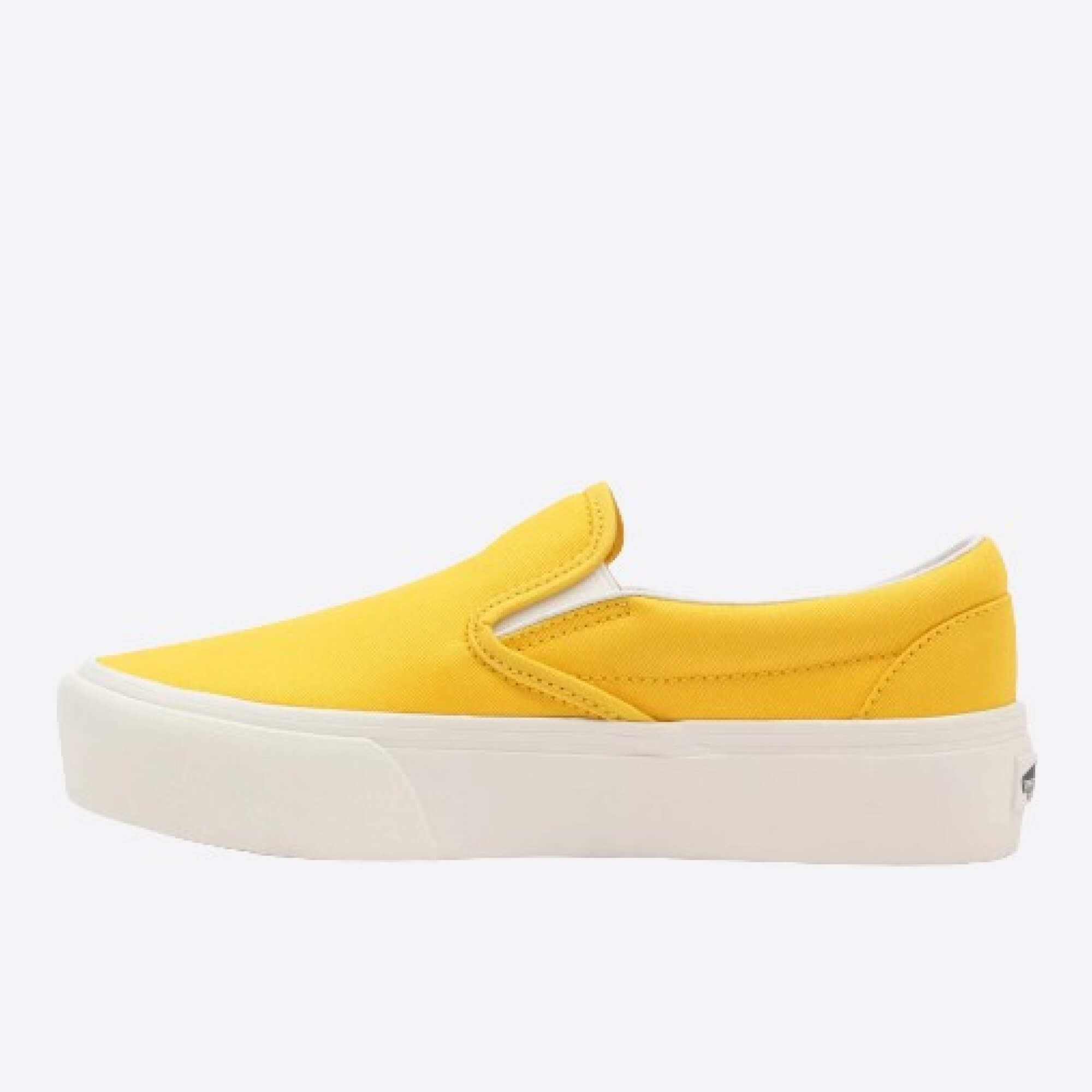 VANS UA CLASSIC SLIP-ON PLATFORM (TWILL) FREESIA/BLANC vnitřní strana